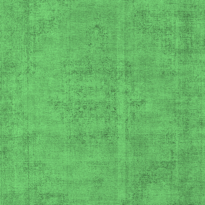 Machine Washable Oriental Emerald Green Industrial Area Rugs, wshurb1725emgrn