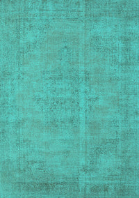 Oriental Turquoise Industrial Rug, urb1725turq