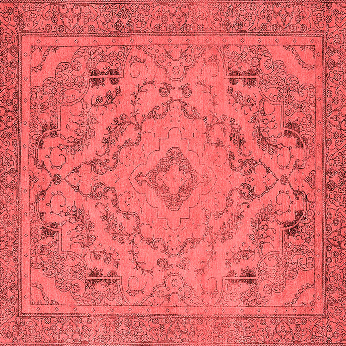 Machine Washable Oriental Red Industrial Rug, wshurb1726red