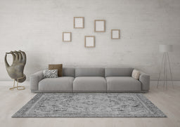 Machine Washable Oriental Gray Industrial Rug in a Living Room,, wshurb1726gry