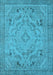 Oriental Light Blue Industrial Rug, urb1726lblu