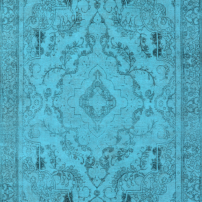 Oriental Light Blue Industrial Rug, urb1726lblu