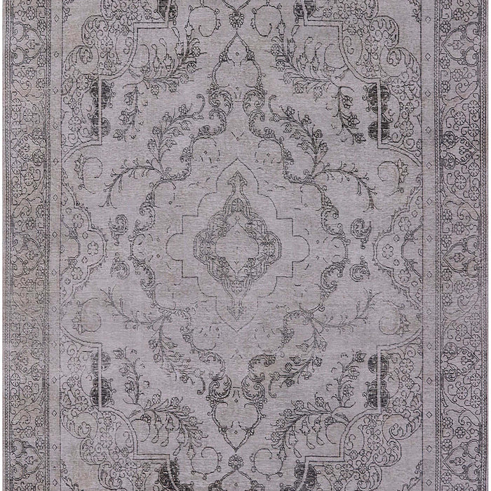 Machine Washable Industrial Modern Silver Pink Rug, wshurb1726