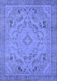 Oriental Blue Industrial Rug, urb1726blu