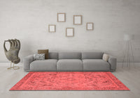 Machine Washable Oriental Red Industrial Rug, wshurb1726red