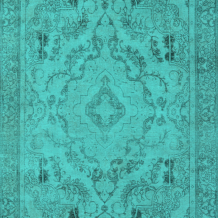Oriental Turquoise Industrial Rug, urb1726turq