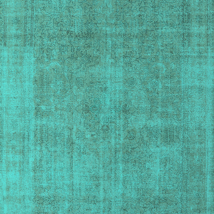 Machine Washable Oriental Turquoise Industrial Area Rugs, wshurb1727turq