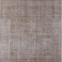 Square Mid-Century Modern Rose Purple Oriental Rug, urb1727