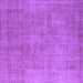 Square Oriental Purple Industrial Rug, urb1727pur