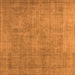 Square Oriental Orange Industrial Rug, urb1727org