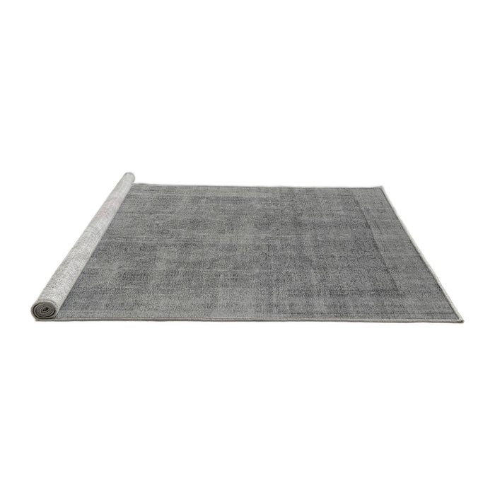 Sideview of Machine Washable Oriental Gray Industrial Rug, wshurb1727gry