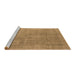 Sideview of Machine Washable Oriental Brown Industrial Rug, wshurb1727brn