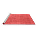 Industrial Red Washable Rugs