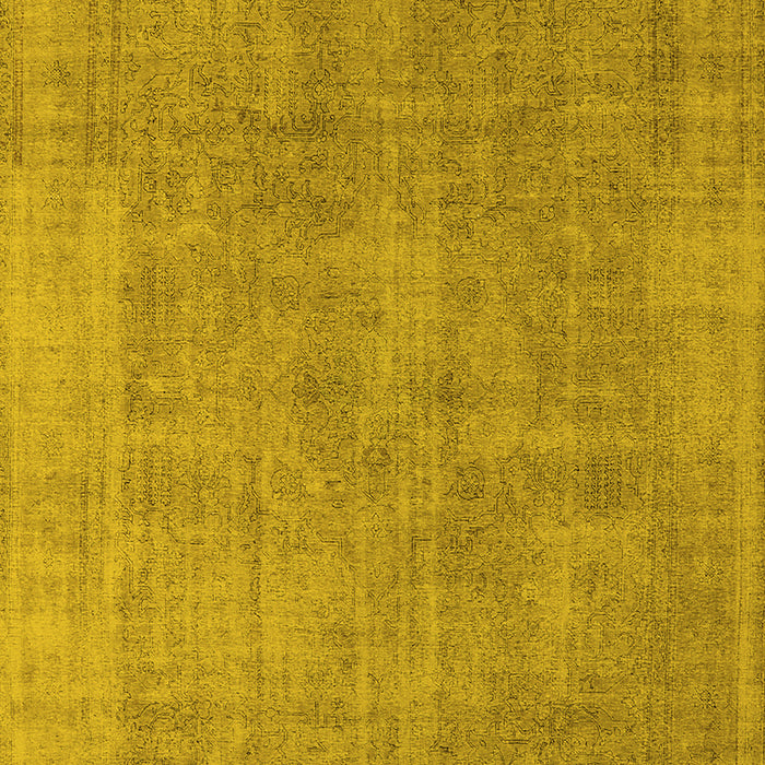 Oriental Yellow Industrial Rug, urb1727yw