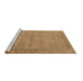 Sideview of Machine Washable Oriental Brown Industrial Rug, wshurb1728brn