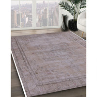 Mid-Century Modern Rose Purple Oriental Rug, urb1728