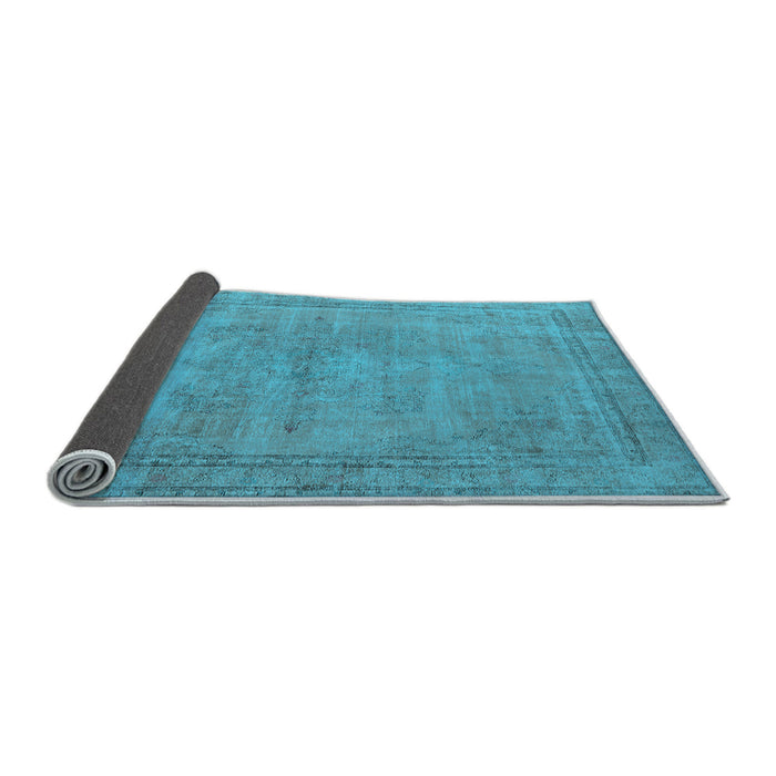Sideview of Oriental Light Blue Industrial Rug, urb1728lblu