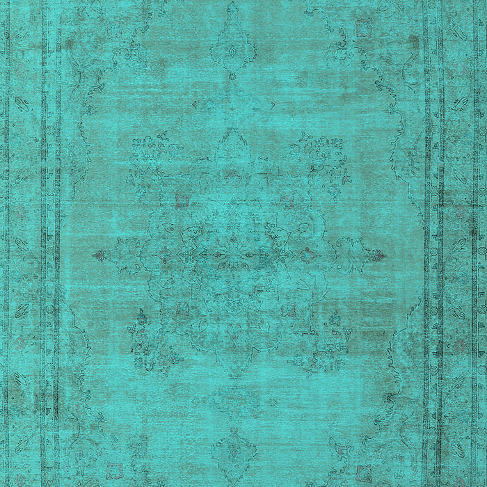Oriental Turquoise Industrial Rug, urb1728turq