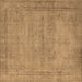 Square Oriental Brown Industrial Rug, urb1728brn