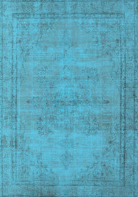 Oriental Light Blue Industrial Rug, urb1728lblu