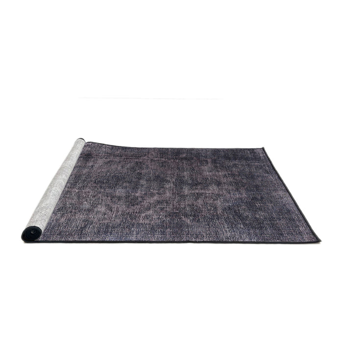 Sideview of Machine Washable Industrial Modern Plum Purple Rug, wshurb1729