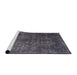 Sideview of Machine Washable Industrial Modern Plum Purple Rug, wshurb1729