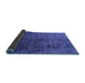 Sideview of Oriental Blue Industrial Rug, urb1729blu