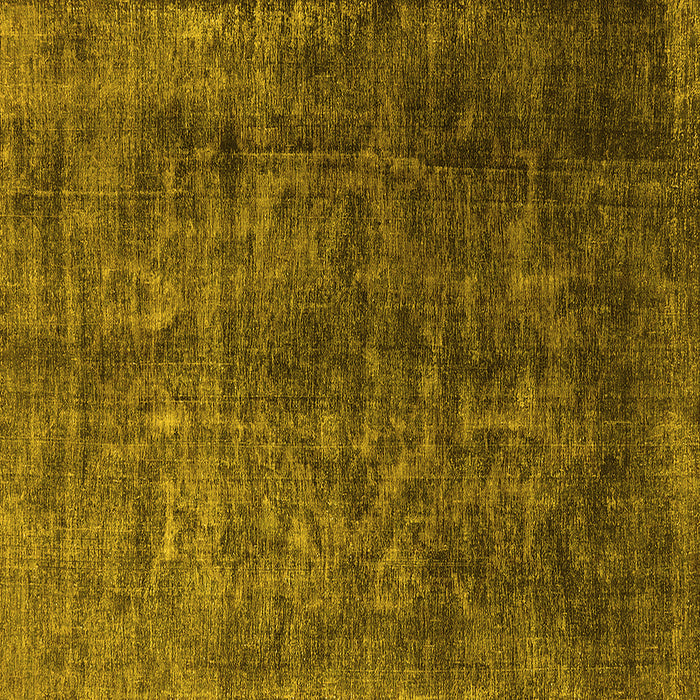 Square Machine Washable Oriental Yellow Industrial Rug, wshurb1729yw