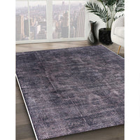 Mid-Century Modern Plum Purple Oriental Rug, urb1729