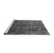 Sideview of Machine Washable Oriental Gray Industrial Rug, wshurb1729gry