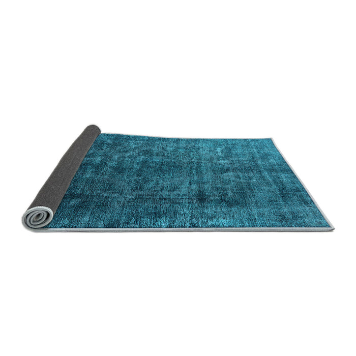 Sideview of Oriental Light Blue Industrial Rug, urb1729lblu