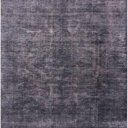 Square Mid-Century Modern Plum Purple Oriental Rug, urb1729
