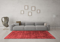 Machine Washable Oriental Red Industrial Rug, wshurb1729red