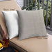 Front View of Mid-Century Modern Urban Square Pale Silver Gray Throw Pillow, 18 inch by 18 inch, pwurb172