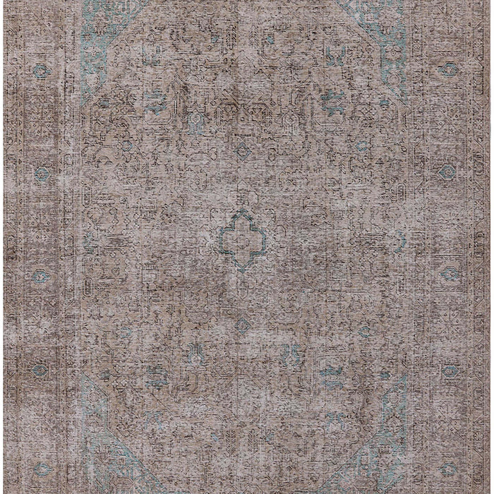 Mid-Century Modern Puce Purple Oriental Rug, urb1730