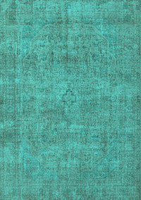 Oriental Turquoise Industrial Rug, urb1730turq