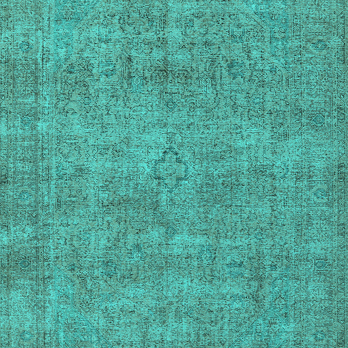 Oriental Turquoise Industrial Rug, urb1730turq
