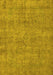 Machine Washable Oriental Yellow Industrial Rug, wshurb1730yw