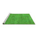 Sideview of Machine Washable Oriental Green Industrial Area Rugs, wshurb1730grn