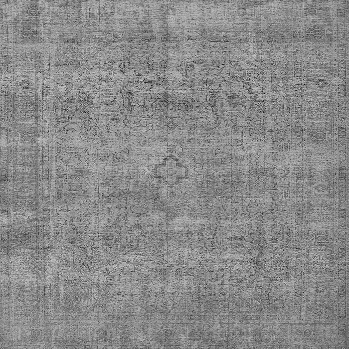 Square Oriental Gray Industrial Rug, urb1730gry