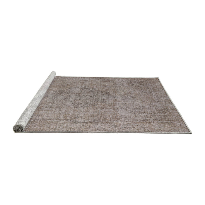 Sideview of Machine Washable Industrial Modern Rose Dust Purple Rug, wshurb1731