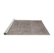 Sideview of Machine Washable Industrial Modern Rose Dust Purple Rug, wshurb1731