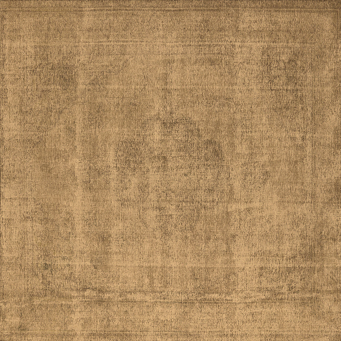 Square Oriental Brown Industrial Rug, urb1731brn