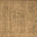 Square Oriental Brown Industrial Rug, urb1731brn