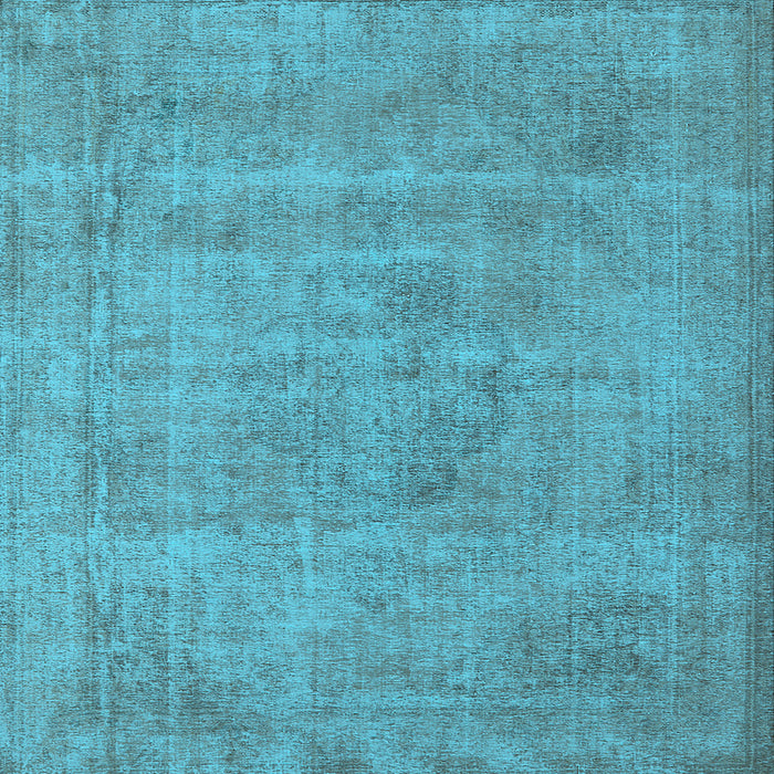 Square Machine Washable Oriental Light Blue Industrial Rug, wshurb1731lblu