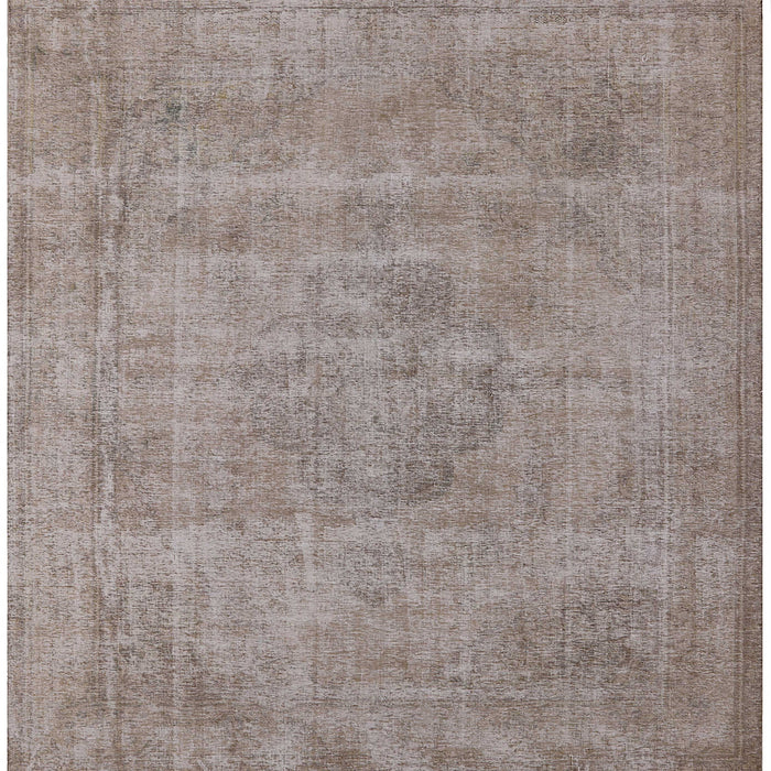 Square Mid-Century Modern Rose Purple Oriental Rug, urb1731