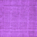 Square Machine Washable Oriental Purple Industrial Area Rugs, wshurb1732pur