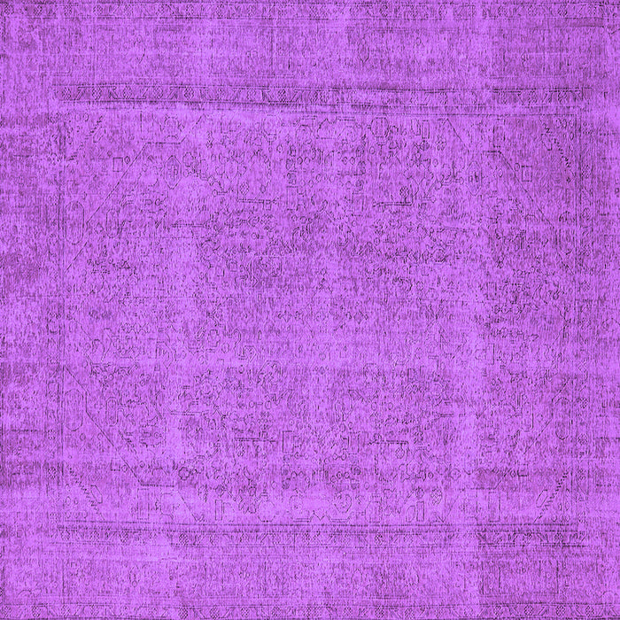 Square Oriental Purple Industrial Rug, urb1732pur