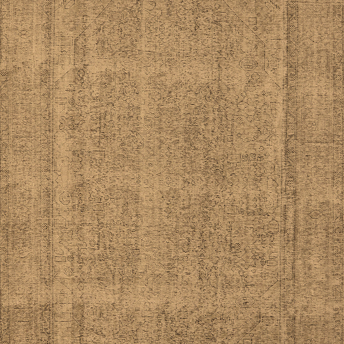 Machine Washable Oriental Brown Industrial Rug, wshurb1732brn