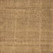 Square Oriental Brown Industrial Rug, urb1732brn